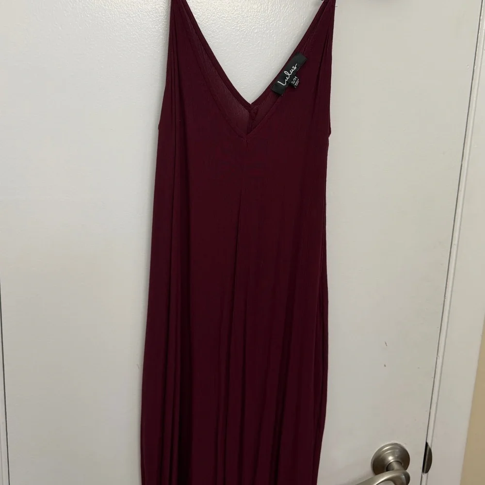 Maroon Maxi Dress